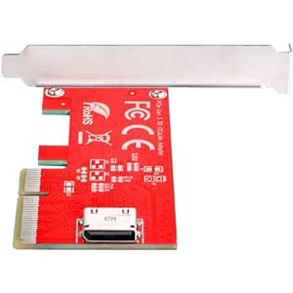 Cablecc PCI-E 3.0 Express 4.0 x4 uz Oculink iekšējo SFF-8612 SFF-8611 resursdatora adapteri PCIe SSD ar kronšteinu