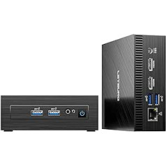 LETSUNG Mini PC GoLite 11, Intel Celeron N4020C (līdz 2.8GHz), 6GB LPDDR4 128G M.2 SSD Mini PC Windows 11 Pro, NUC PC Mini Computer Dual WiFi 5/BT 4.2/HDMI, birojam/mācībām/mājām