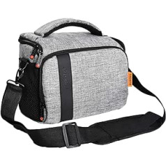 FOSOTO Shockproof DSLR/SLR Camera Shoulder Bag, gray