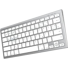 GALENMORO Bluetooth tastatūra bezvadu uzlādējama tastatūra Stabils savienojums Ultraslim ergonomiska bezvadu tastatūra operētājsistēmai iOS, Android, Windows