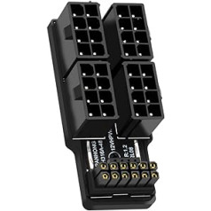 cablecc ATX3.0 PCI-E 5.0 jaudas modulārais 90 grādu 12VHPWR leņķiskais adapteris četriem ATX 8P 4080 5090TI 16 pin 12+4P grafikas kartei
