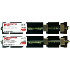 Komputerbay 8GB (2X 4GB) DDR2 PC2-5300F 667MHz CL5 ECC Pilnībā buferēts FB-DIMM (240 PIN) 8 GB ar Apple datora siltuma izplatītāju