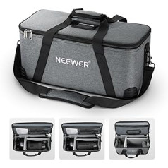 NEEWER Studio Light Vision 4 ML300 S101-300W/400W Pro, CB60B RGB CB60 MS60B MS60C MS150B CB100 CB150 ar plecu siksnu, rokturi, izturīgs, triecienizturīgs Oksfordas glabāšanas soma, ceļojumu futrālis, PB7