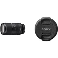 Sony E 70-350mm f/4.5-6.3G OSS | APS-C, īpaši telefoto tālummaiņas objektīvs (SEL70350G) un ALC-F 62 S aizsargvāciņš, 35038372, melns, 62 mm