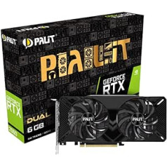 Palit GeForce RTX 2060 dubultā grafikas karte — 6 GB GDDR6