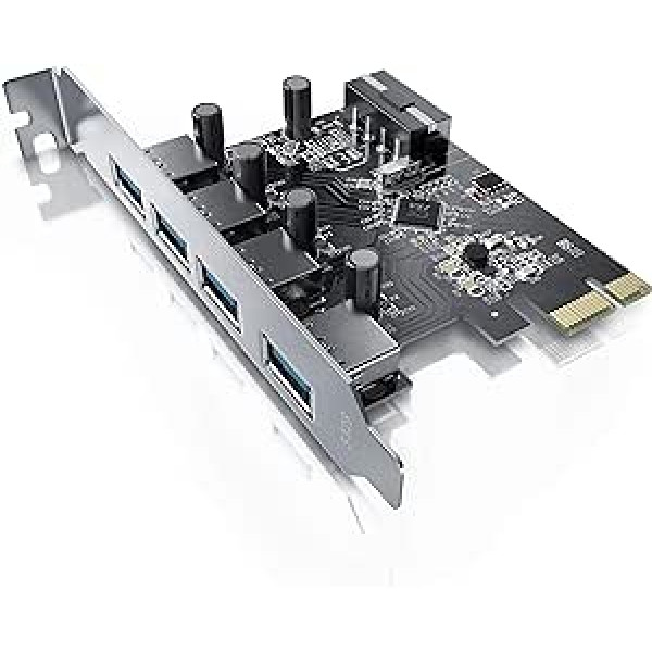 CSL — USB 3.0 (īpaši ātruma) karte / PCIe Express kontrollera karte A: USB 3.0 4 ports