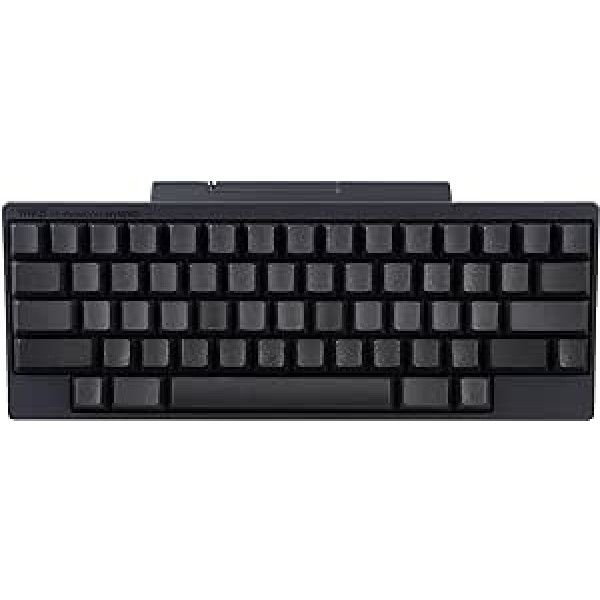 HHKB hibridinė klaviatūra PD-KB800BN, klaviatūros dangteliai be ženklinimo, profesionali mechaninė 60 % klaviatūra, Bluetooth, USB-C (anglies juoda)