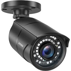 zosi CCTV 2.0MP 1080P Full HD āra novērošanas kamera drošības kamera 30M IR Nakts redzamība BNC Vadu Metāla korpuss Melns