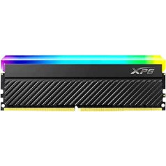 ADATA XPG SPECTRIX D45G 3600 MHz 16GB (2x8GB) DDR4 RGB atmiņas moduļa dubultā pakete, augstas veiktspējas galddatora atmiņa, AX4U36008G18I-DCBKD45G, melns