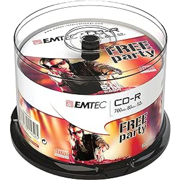 Emtec 52 x 700 MB CB CD-R (50 gab. iepakojumā)