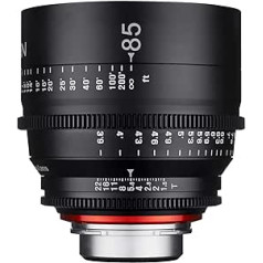 Xeen 15085t1.5pl T1.5 Cine Lens, 85 mm savienojums, melns