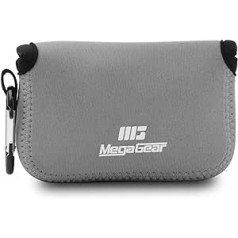 MegaGear MG610 Ultraleichte Kameratasche aus Neopren Compatibel ar Sony Cyber-shot DSC-HX95, DSC-HX99, DSC-HX80, DSC-HX90V, Grau