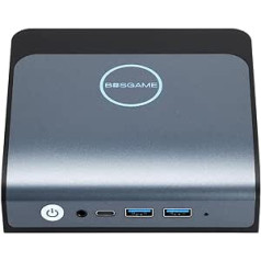 BOSGAME Mini PC E1, Mini Ordinateur de Bureau Avec Alder Lake-N100 Windows 11 Pro, 16Go DDR4 + 512Go m.2 PCIe 2280 NVMe SSD, WIFI6, 2 HDMI, 3 ecran, 2,5 Gbps