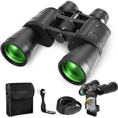 10-30x50 Zoom Binoculars, HD Professional Waterproof Binoculars for Adults, Durable and Clear FMC-BAK4 Prism Lenses, Birds Adjusting Hunting, Travellers, Outdoor Sports and Concerts