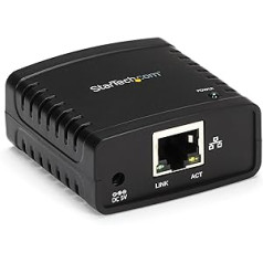 StarTech.com 10/100Mbit/s Ethernet arba USB 2.0 Netzwerk spausdinimo serveris – Windows 10 – LPR – LAN USB Druckserver Adapter (PM1115U2)