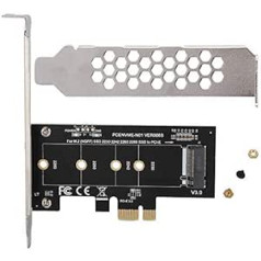 PCI-E į M.2 išplėtimo kortelės plėtiklio adapterio kortelės adapteris, PCIe x1 adapteris su varžtu žemo profilio 3.0 juosta į NGFF M-Key SSD Nvme AHCI PCI-Express adapterio kortelę M2 NVME standžiiesiems diskams