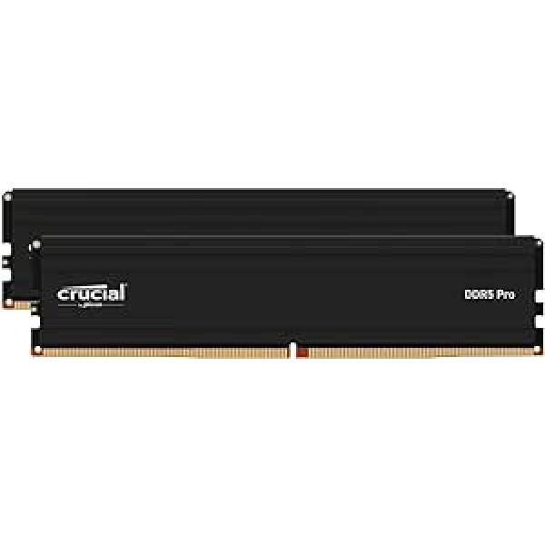 Crucial Pro DDR5 RAM 32GB Kit (2x16GB) 6000MHz, Intel XMP 3.0, PC Computer Memory Module 32GB DDR5 - CP2K16G60C48U5