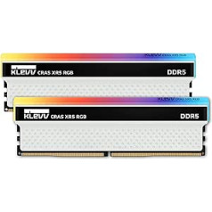 KLEVV CRAS XR5 RGB 32GB komplekts (16GB x2) 6000MT/s spēļu atmiņa DDR5 RAM XMP 3.0 augstas veiktspējas pārtaktēšana