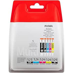 PGI-525 CLI-526 XL rašalo kasečių keitimas, skirtas Canon 525 526, skirtas Pixma IX6550 MX715 MX885 MX895 IP4850 IP4950 IP6550 MG5120 MG5150 MG5250