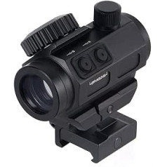 ToopMount 1x25 3MOA Dot Sight Scope Optic 7 Brightness Red Green Dot Finder Ūdensizturīgs triecienizturīgs ar noņemamu stāvvada sliedi 20 mm 21 mm Picatinny Weaver sliedēm