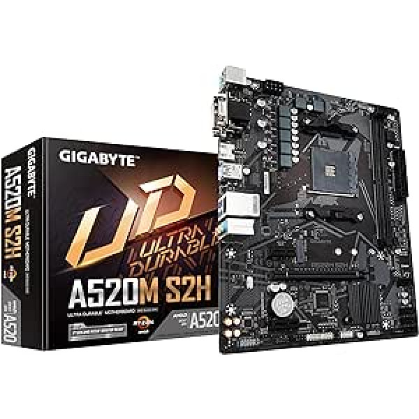 GIGABYTE A520M S2H mATX Motherboard for AMD AM4 CPUs