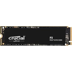 Crucial P3 2TB M.2 PCIe Gen3 NVMe iekšējais SSD, līdz 3500 MB/s — CT2000P3SSD801 (Acronis izdevums)