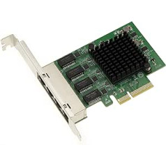 KALEA INFORMATIQUE PCIe karte 4x4 porti LAN RJ45 Gigabit Ethernet 10 100 1000Mbps — četru mikroshēmojumu komplekts Realtek RTL8111H