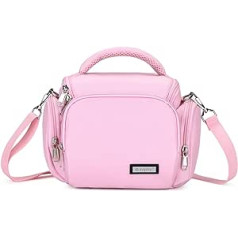 UBORSE DSLR SLR Camera Bag Waterproof Camera Bag Shockproof Padded Insert Protective Case for DSLR Cameras Digital Camera Compact Camera Accessories, pink