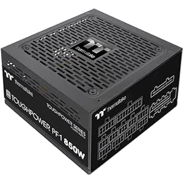 Thermaltake Toughpower PF1 850W | PC ATX Power Supply | 80-Plus Platinum | Fully Modular | Quiet 140 Fan | EU Certified | Black