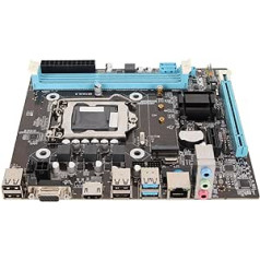 ASHATA H81 žaidimų pagrindinė plokštė, LGA 1150 Micro ATX kompiuterio pagrindinė plokštė, dviejų kanalų DDR3 M.2 NVMe NGFF PCIe lizdo palaikymas Core I3 I5 I7, skirtas E3 V3, skirtas Celeron G serijai