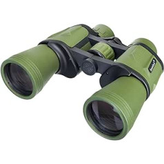 Levenhuk Travel 10x50 Reliable 10x Field Binoculars for Camping, Hunting and Wildlife Watching, Green