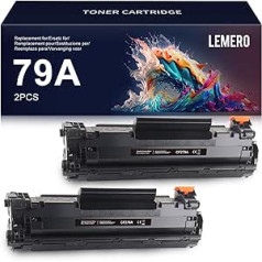 Lemero tonera kasetnes saderīgas ar HP CF279A CF279 79A CF-279 A 279A priekš HP Laserjet Pro M12 M12a M12 Series M12w MFP M26a MFP M26nw MFP M26 sērijas printeru kasetnes 2 melnas