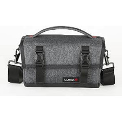 Panasonic DMW-PS10 Schulter-Tasche (kompakts; 3,0 litru tilpums; wasserabweisender Boden; robuster Handgriff), grau/schwarz