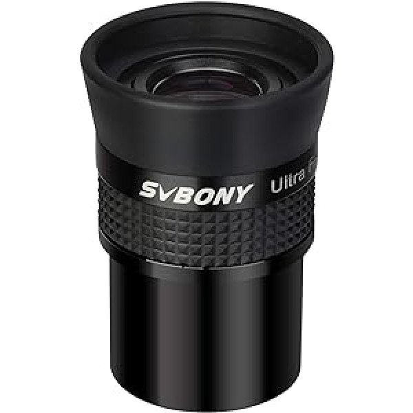 Svbony SV190 Telescope Eyepiece 1.25 Inch, 10 mm Ultra Flat Field Eyepiece, High Image Sharpness, Fully Multi-Coated Telescopic Lens, for Stars and the Moon Surface