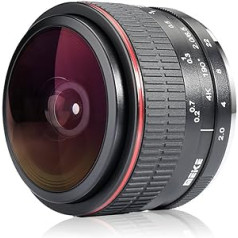 Meike Optics MK 6,5 mm f2.0 Fisheye objektīvs īpaši plata leņķa kamerai Nikon