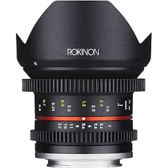 Rokinon Cine cv12 me 12 mm T2.2 Cine Fixed Objektīvs Sony E-Mount un Anderen Kameras