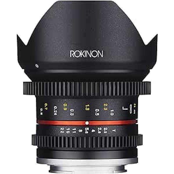 Rokinon Cine cv12 me 12 mm T2.2 Cine Fixed Objektīvs Sony E-Mount un Anderen Kameras