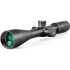 VALIANT Lynx MIL-DOT 6-24x50 Rifle Scope with Mounting 11 mm Rails Side Parallax Red Illuminated for Air Rifle and Hunting Rifle