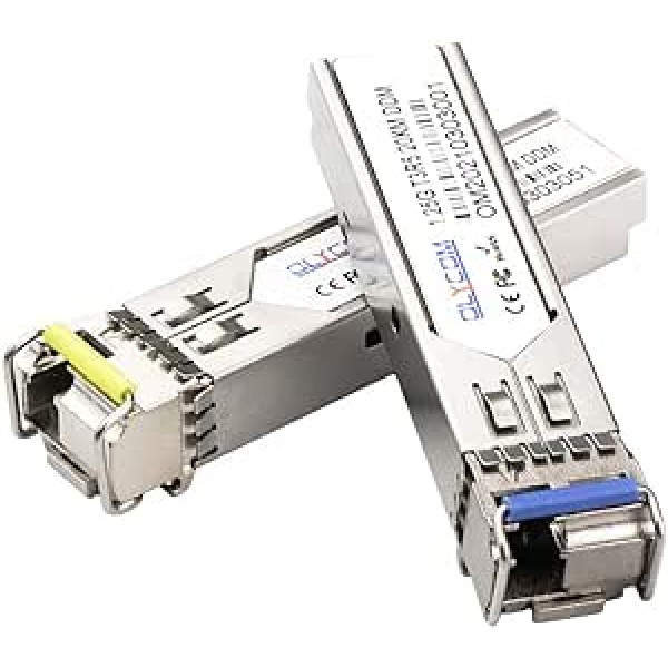 1 pāris SFP Bidi vienas šķiedras raiduztvērējs 1.25G 1310nm/1550nm SMF LC savienojums līdz 20km atvērtiem slēdžiem