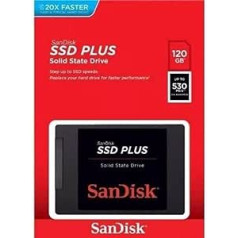 SanDisk SSD PLUS 120GB Sata III 2,5 Zoll Interne SSD, 530 MB/sek