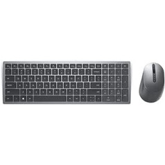 Dell KM7120W, bezvadu, multivide, tastatūras un peles komplekts, vācu (QWERTZ), melns