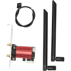 Elprico PCIE WiFi karte 7260AC Pro 1200Mbps 2,4GHz 5GHz Bluetooth PCIE tīkla karte operētājsistēmai Windows 7 8 10 11