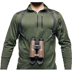 Bushnell - Universal Binoculars Harness with Quick Release Buckles - Mesh Ventilation - Bird Watching - Travel - Wildlife - Outdoor - Animals - Hiking - BASFHARN