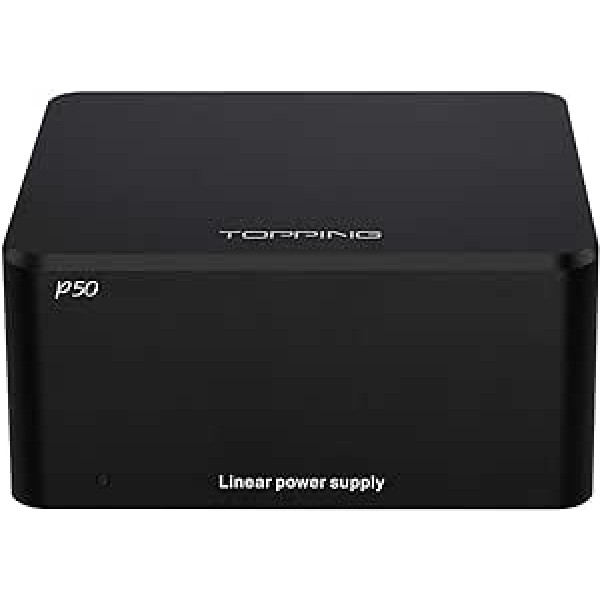 Topping P50 Linear Power Supply for Topping D50/D50s/DX3 Pro/A50 Black