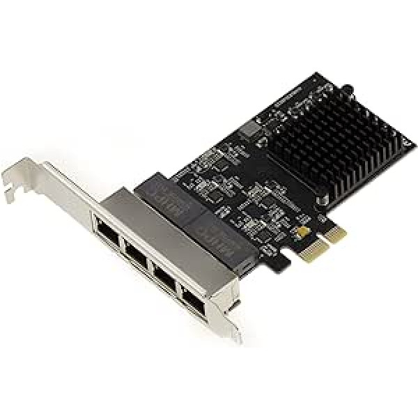 KALEA-INFORMATIQUE PCIe tinklo valdiklio kortelė su 4 RJ45 Gigabit Ethernet 10 100 1000Mbps LAN prievadais su Quad Realtek RTL8111H mikroschemų rinkiniu