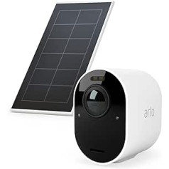 Arlo Ultra2 Additional Outdoor Surveillance Camera and Free Solar Panel - White