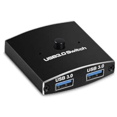 USB 3.0 slēdža atlasītājs KVM slēdzis 5 Gbps 2 vienā izvadā USB slēdzis USB 3.0 divvirzienu koplietotājs printera tastatūras peles koplietošanai