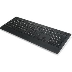 Lenovo 4X30H56854 Tastatur RF Wireless QWERTZ Deutsch Black — Tastaturen (standarta, Kabellos, RF Wireless, QWERTZ, melns)