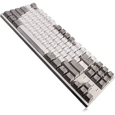 DURGOD Taurus K320 Silent Mechanical Gaming Office Keyboard - Cherry MX Speed Silver, US Layout QWERTY