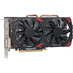 Zunate Graphics Card, RX 580 8GB 256BIT Computer Gaming Graphics Cards, Computer Video Graphics Card GPU with Two Fans for Desktop PCs